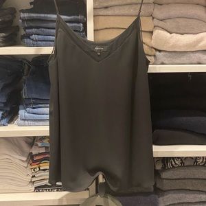 Babaton Black Camisole with Mesh Trim